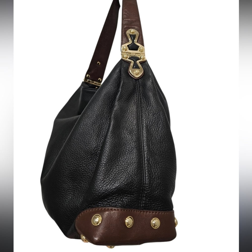 Michael Kors black/brown stud Leather Bag